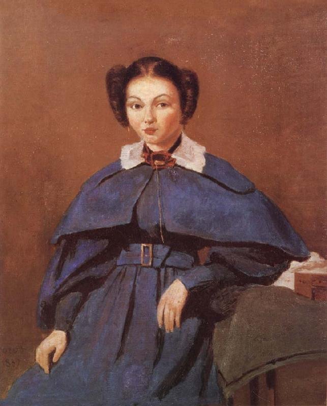 Corot Camille Portrait of Mme oil painting picture